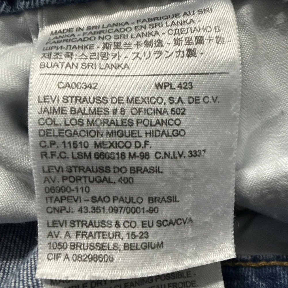 Levi's Womens Supreme Curve Jeans Size‎ 35 Modern Rise Bootcut Skinny Med Wash